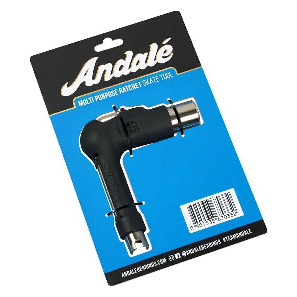 Andale Multi Purpose Ratchet Skate Tool Black