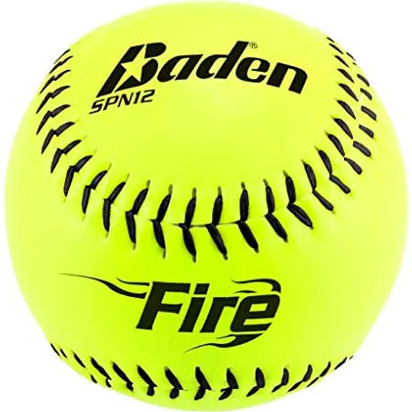 Baden NSA Fire ICON 12 44/400 Synthetic Slowpitch Softballs: SPN12