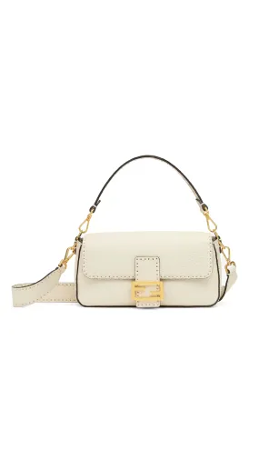 Camellia Selleria Baguette Bag - White