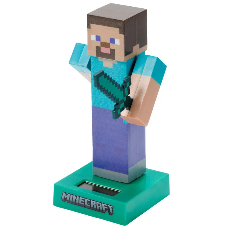 Collectable Licensed Solar Powered Pal - Minecraft Steve FF139