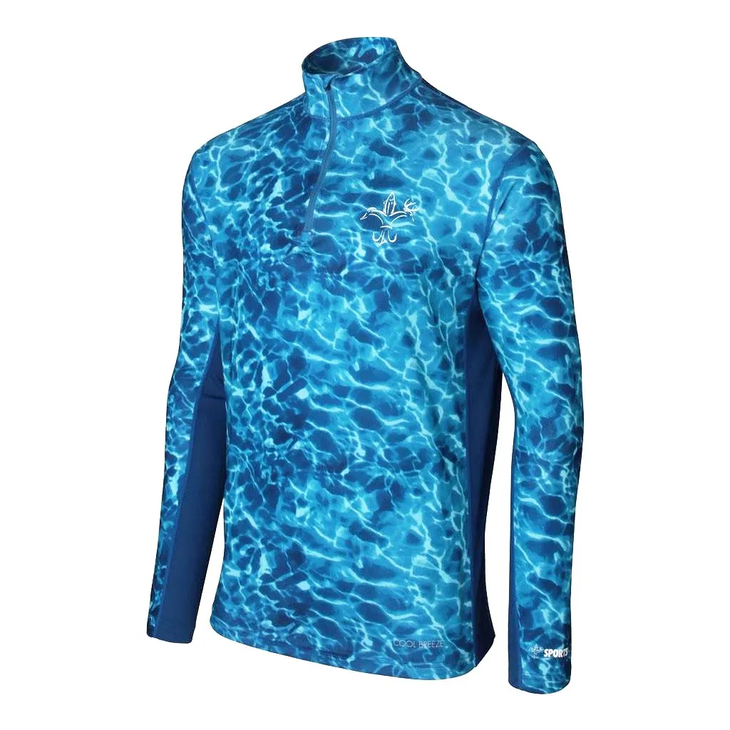 Cool Breeze Quarter Zip: Breathable Long Sleeve Fishing Shirt