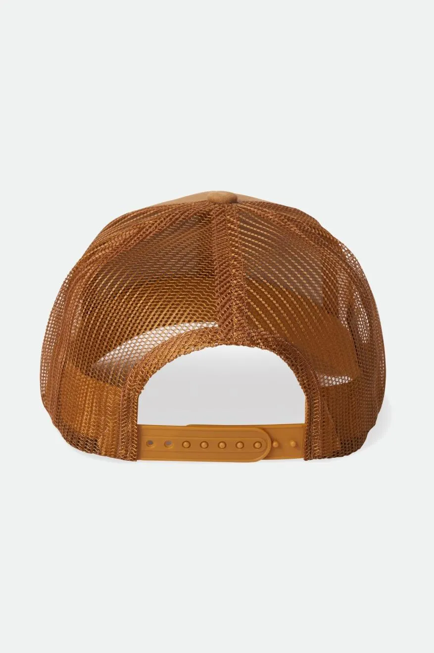 Crest Netplus MP Trucker Hat - Golden Brown/Golden Brown