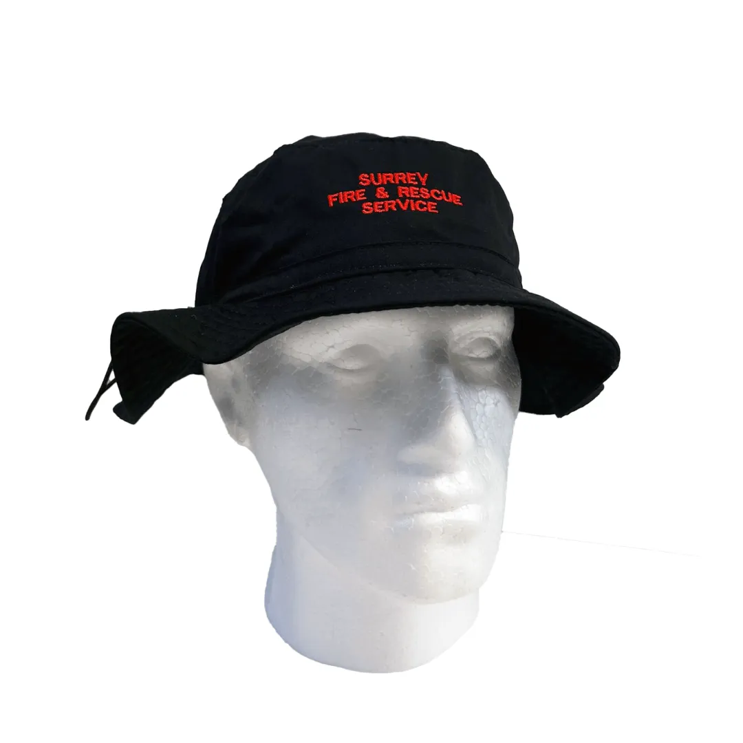 Customised Fire Service Summer Hat Black