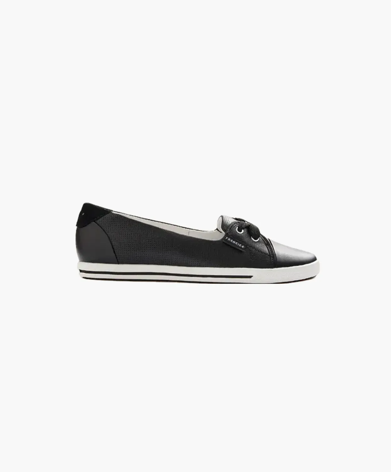 Frankie4 Hannah III Black Punched Flats