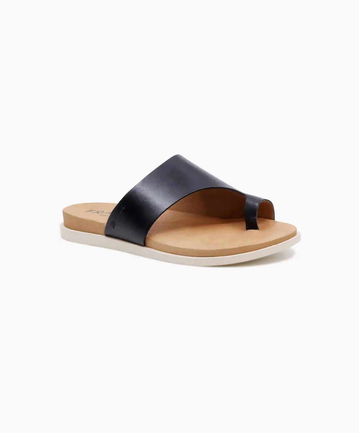 FRANKIE4 Lilli III Black Leather Slides