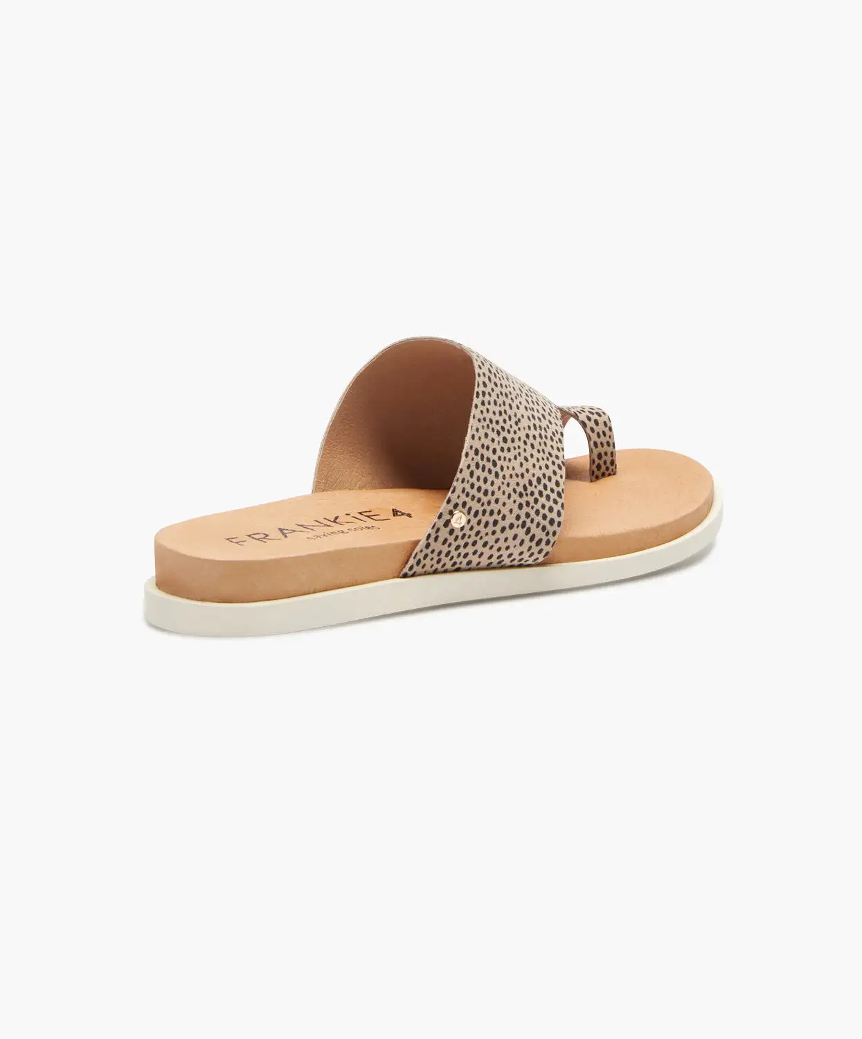 FRANKIE4 Lilli III Leopard Print Leather Slides