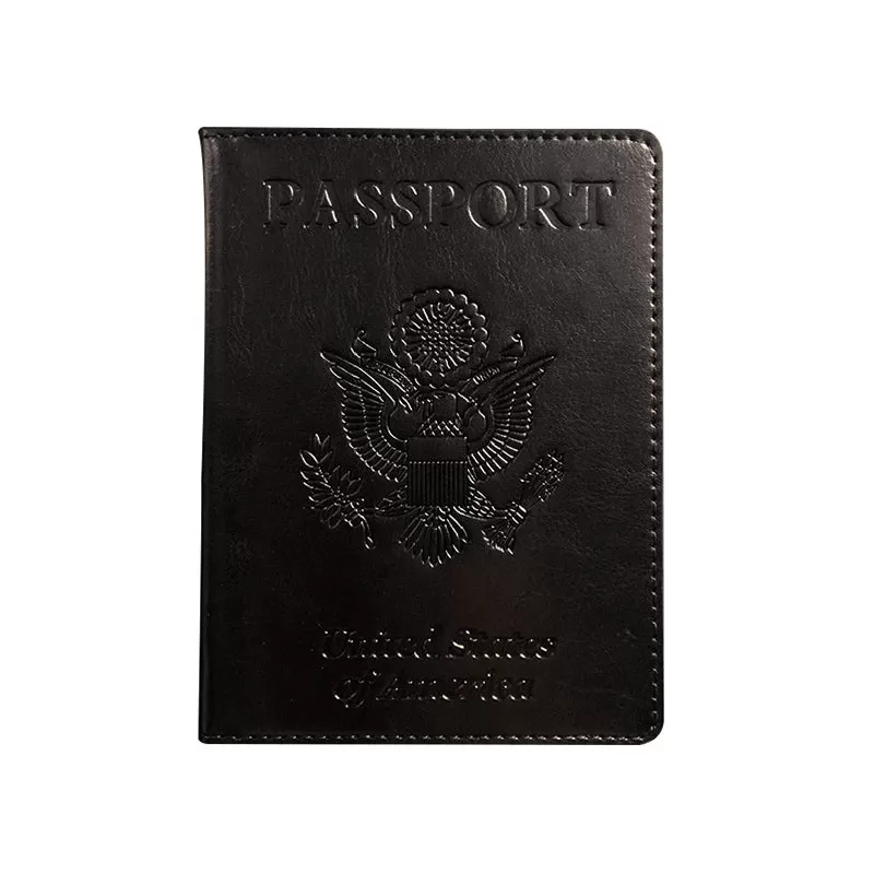 Haute Edition Unisex Bifold Passport Wallet with Vaccination Card Holder