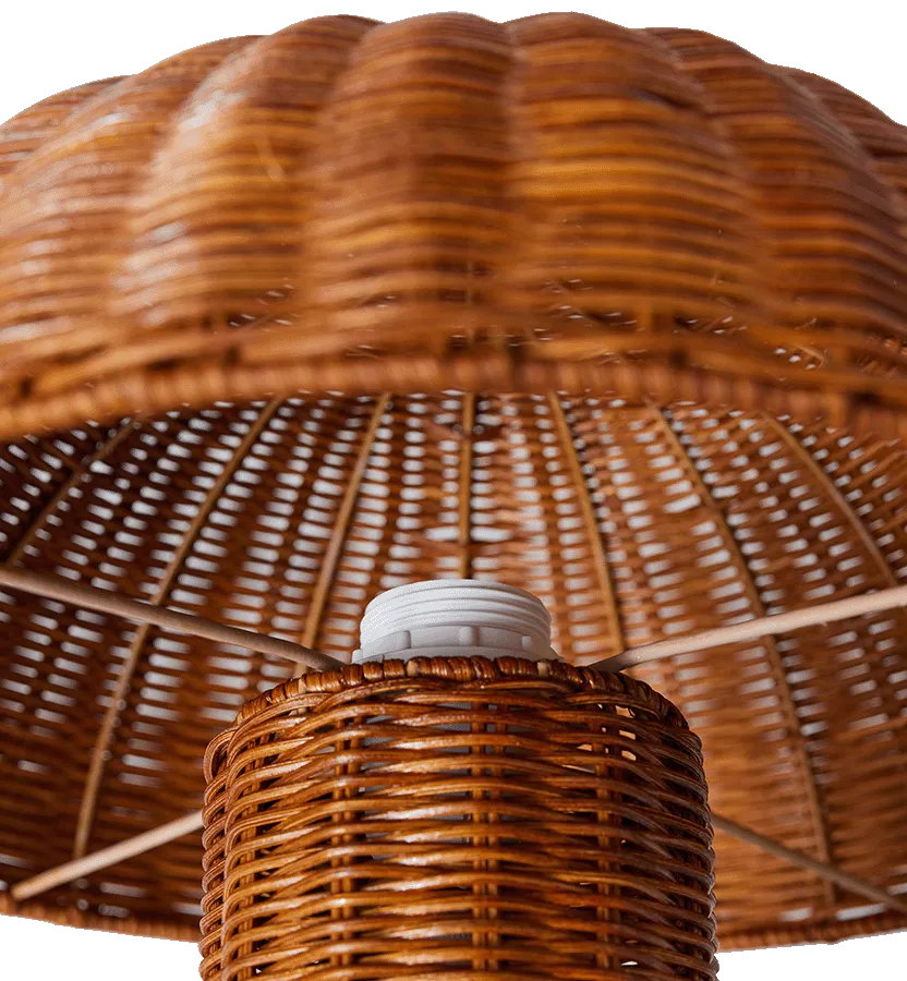 HK Living Rattan Table Lamp