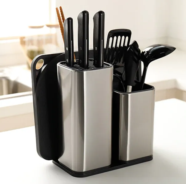 KNIFE HOLDER 304 STAINLESS STEEL FOR MULTI KITCHEN KNIFE SET - KITCHEN TOOL