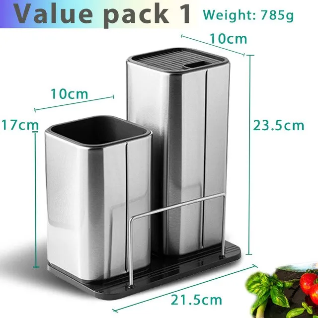 KNIFE HOLDER 304 STAINLESS STEEL FOR MULTI KITCHEN KNIFE SET - KITCHEN TOOL