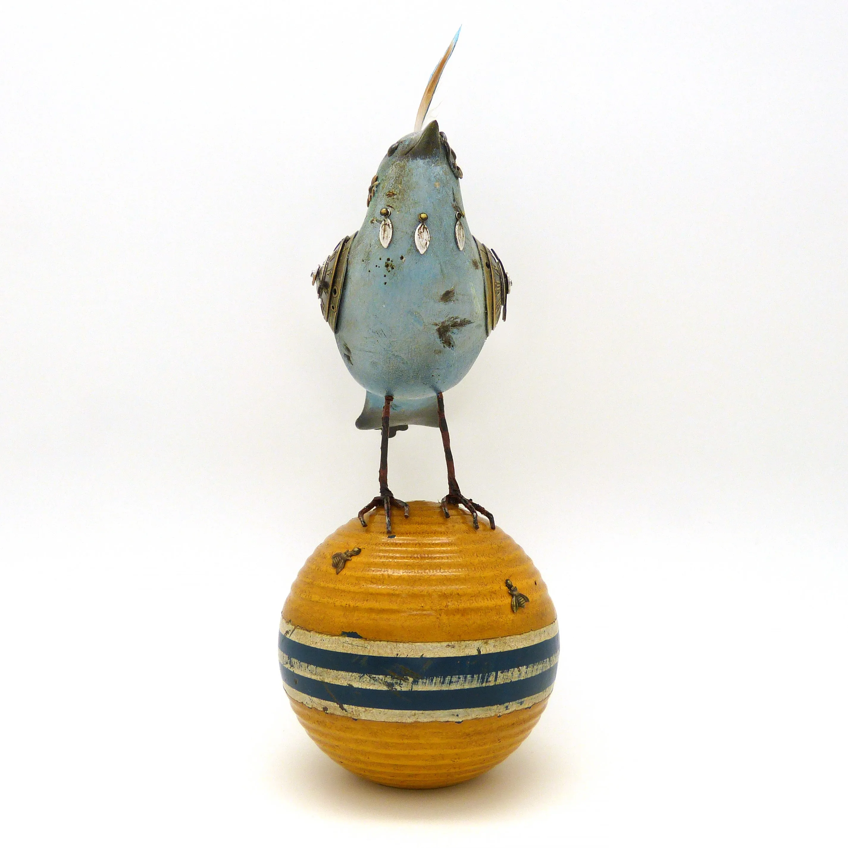 LAST ONE Mullanium Bird Croquet Ball Artists Jim Tori Mullan Handmade B421