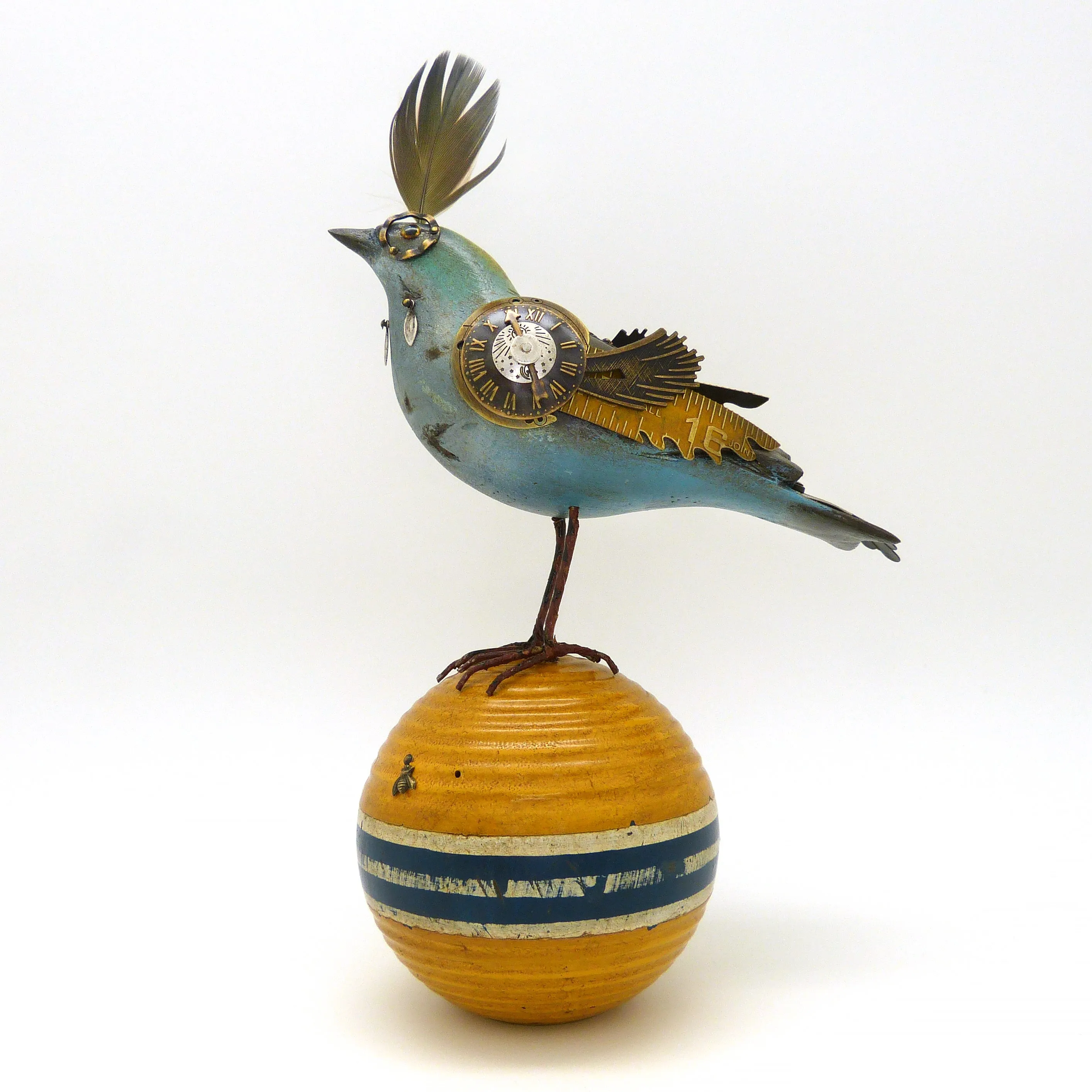 LAST ONE Mullanium Bird Croquet Ball Artists Jim Tori Mullan Handmade B421