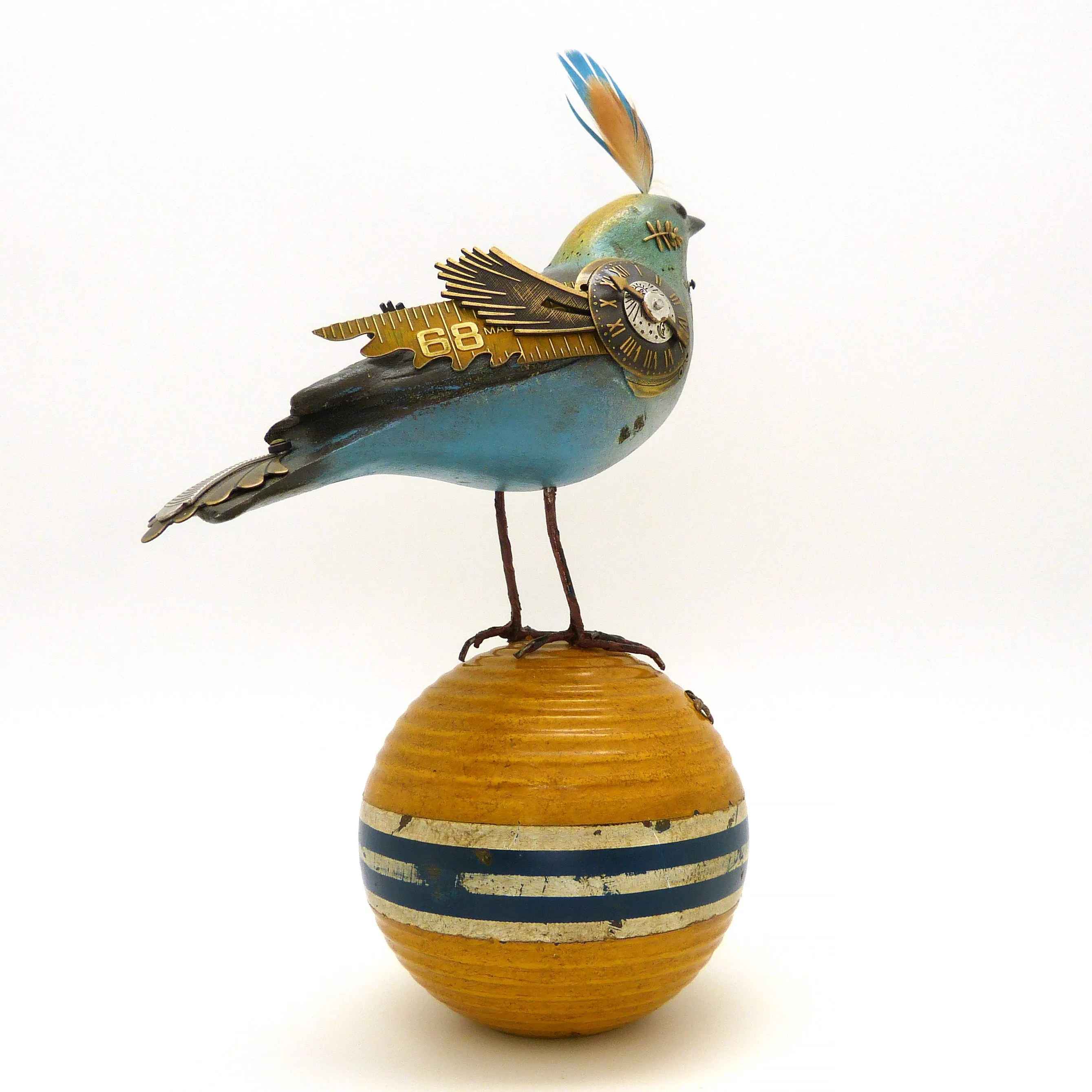 LAST ONE Mullanium Bird Croquet Ball Artists Jim Tori Mullan Handmade B421