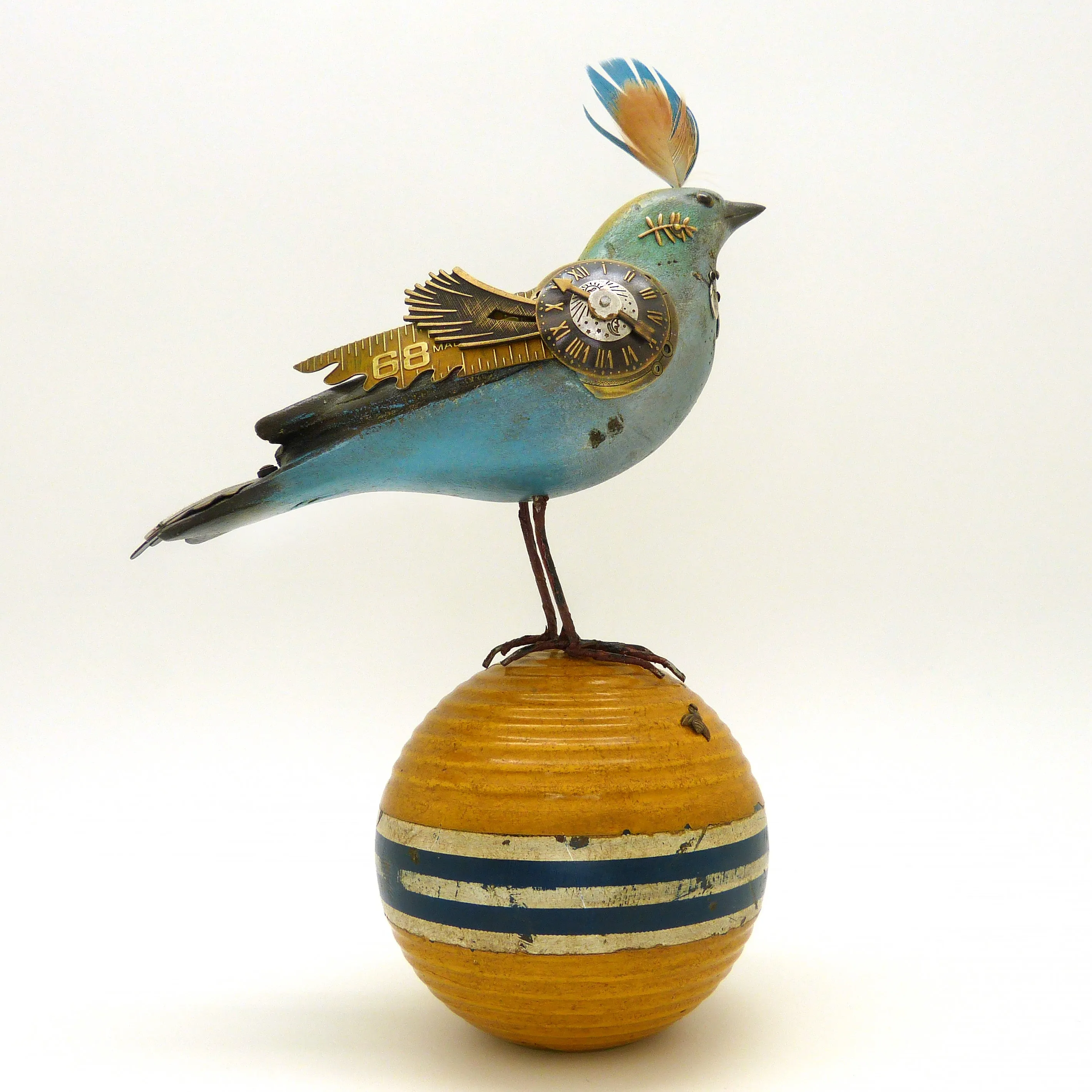 LAST ONE Mullanium Bird Croquet Ball Artists Jim Tori Mullan Handmade B421