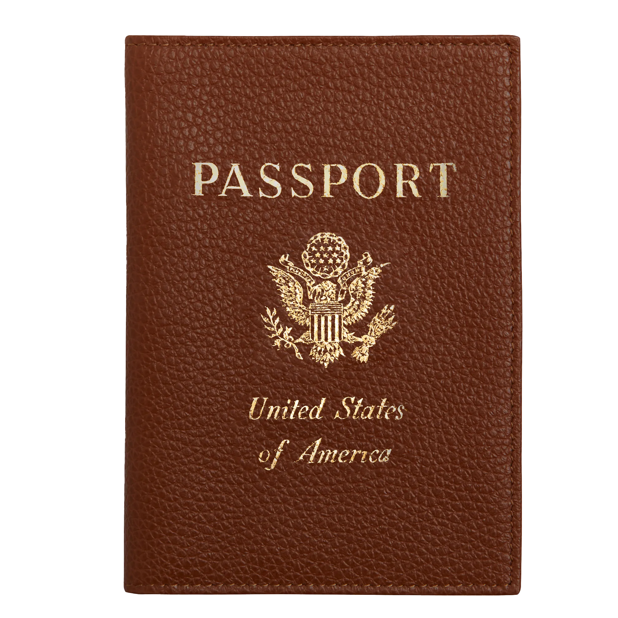 Le Foulonné Passport cover Caramel - Leather