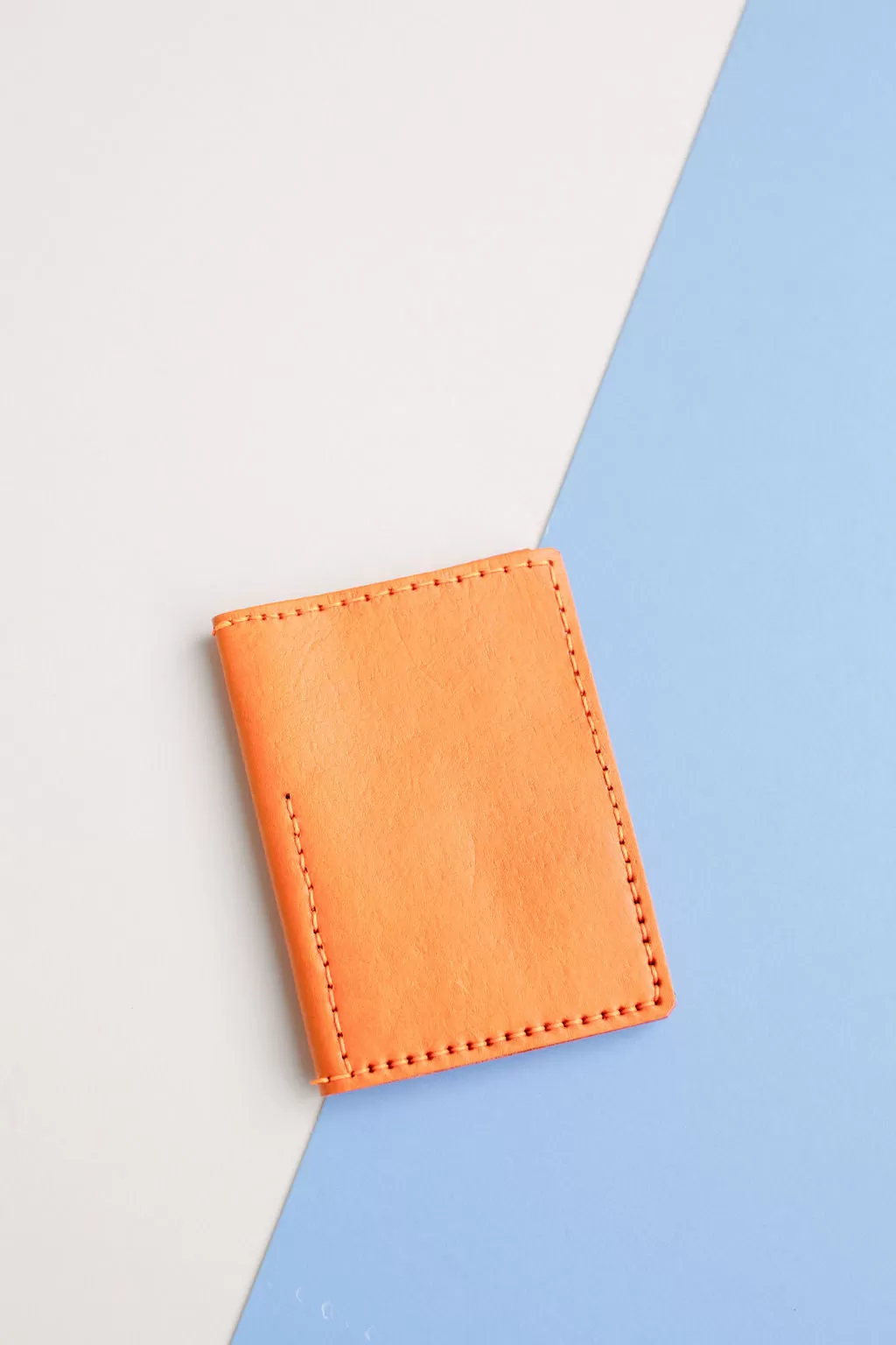 LEATHER PASSPORT CASE // TANGERINE