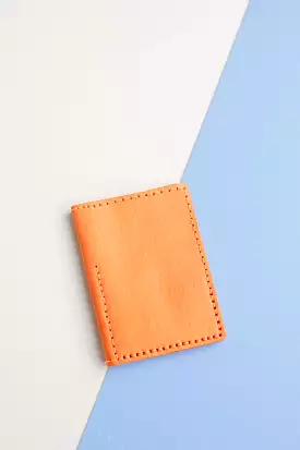 LEATHER PASSPORT CASE // TANGERINE