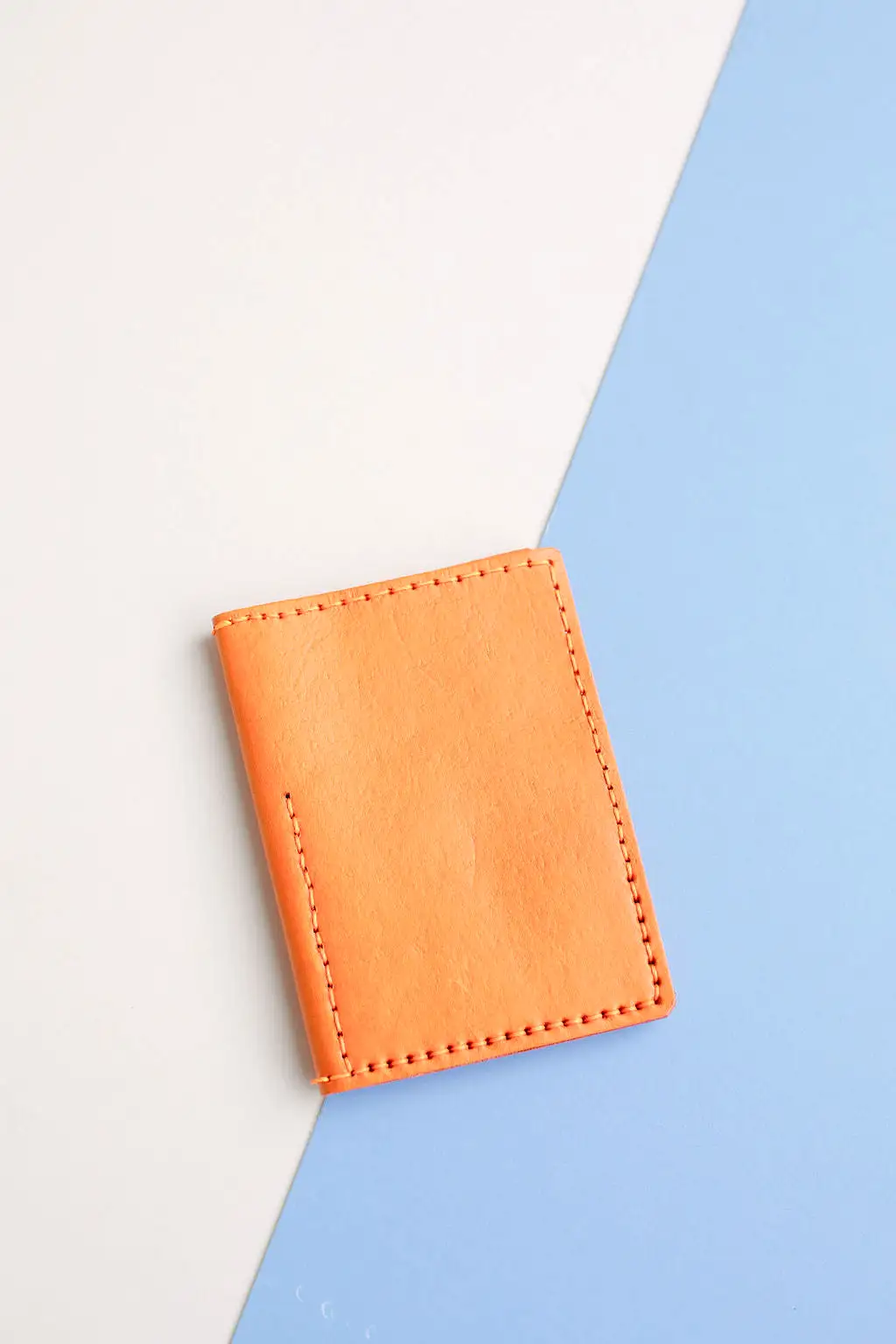 LEATHER PASSPORT CASE // TANGERINE