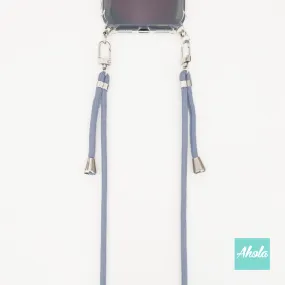 Light Blue - Crossbody Adjustable Nylon Lanyard 淺藍色尼龍斜背繩