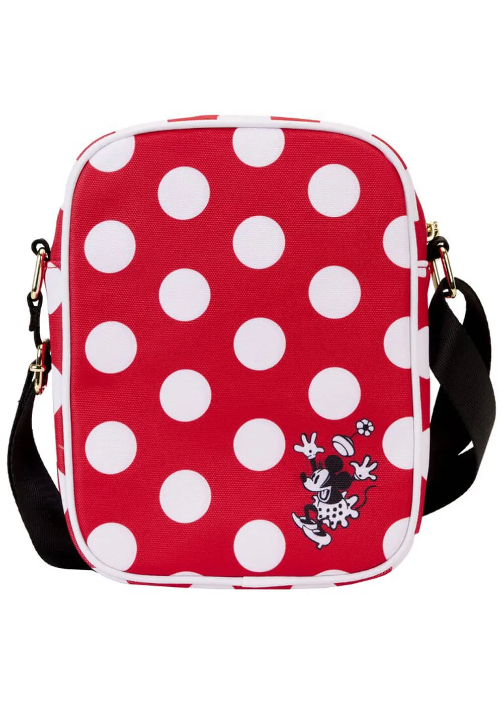 Loungefly Disney Minnie Rocks the Dots Classic Passport Shoulderbag Black Red