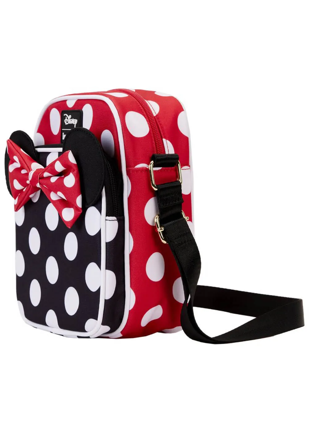 Loungefly Disney Minnie Rocks the Dots Classic Passport Shoulderbag Black Red