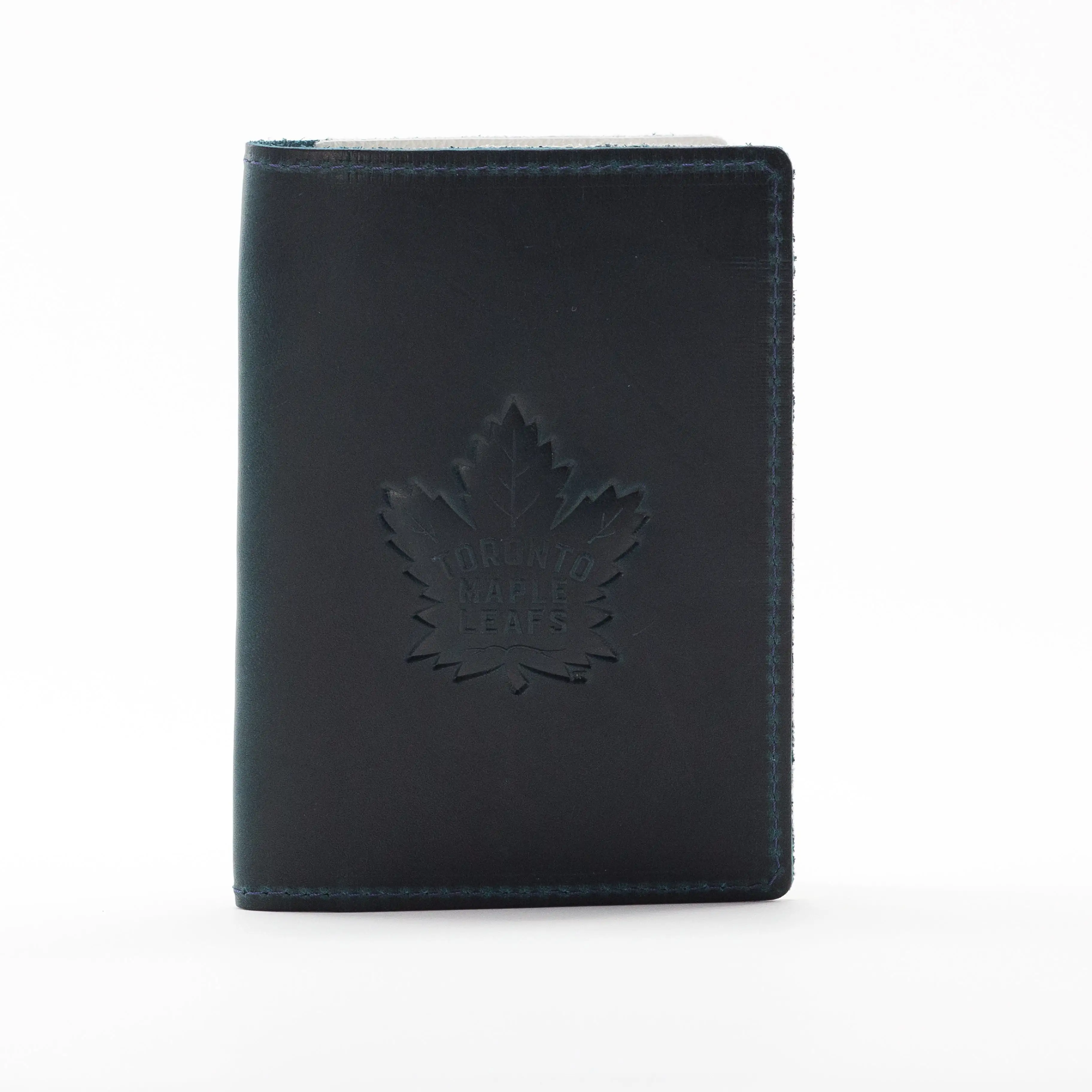 Maple Leafs Dormie Leather Passport Holder - BLUE