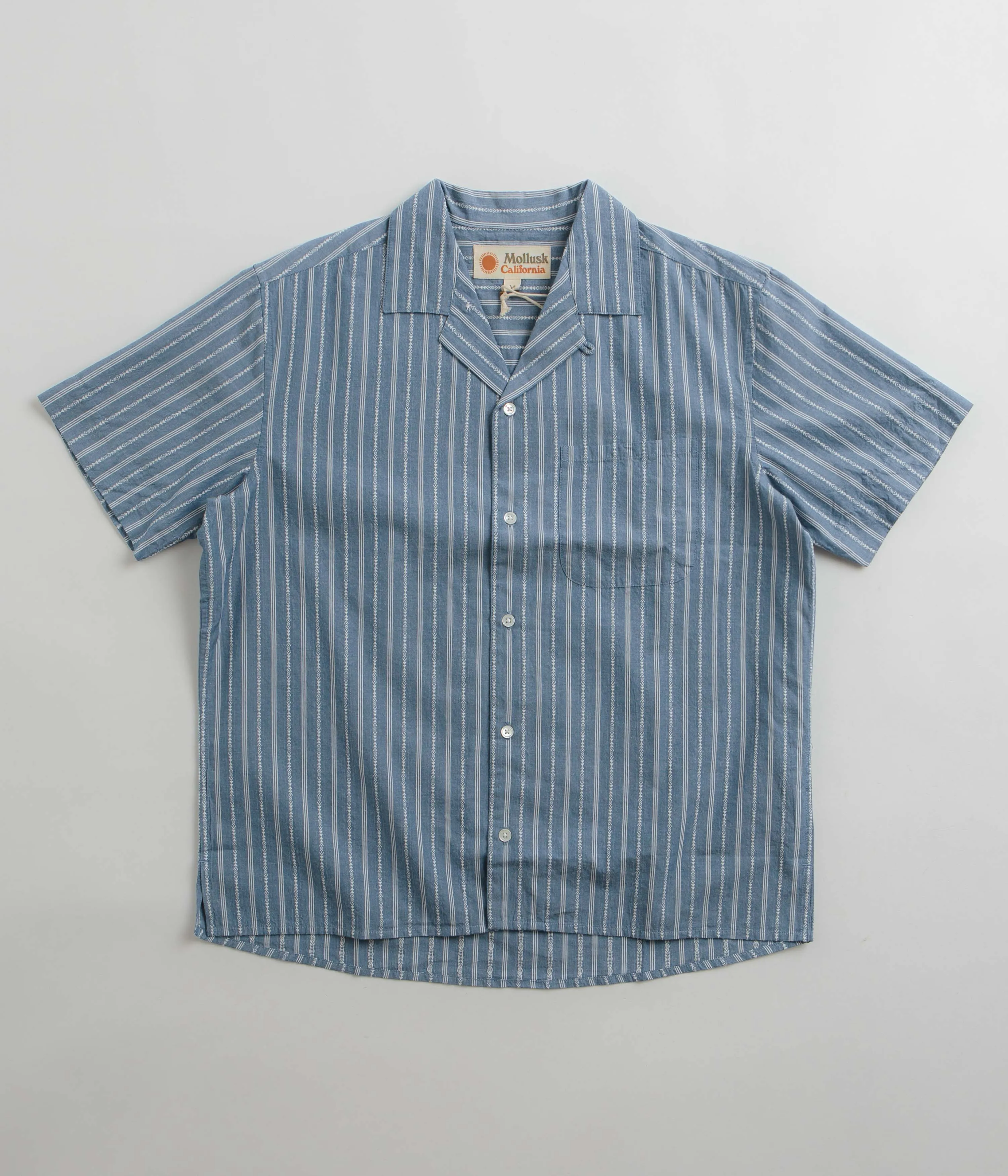 Mollusk Cosmo Shirt - Blue Chambray Dobby