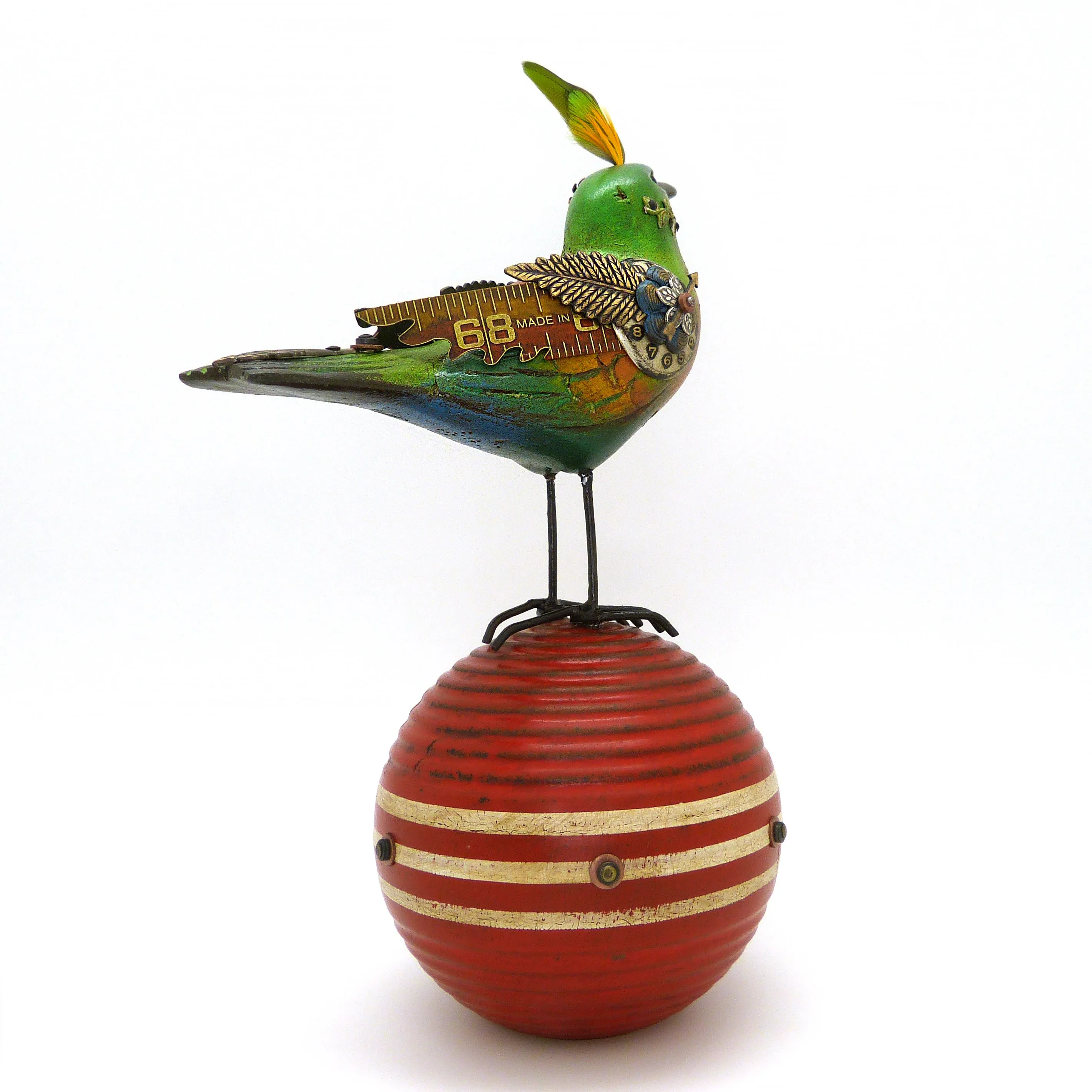 Mullanium Bird Croquet Ball Artists Jim Tori Mullan Steampunk Handmade B420