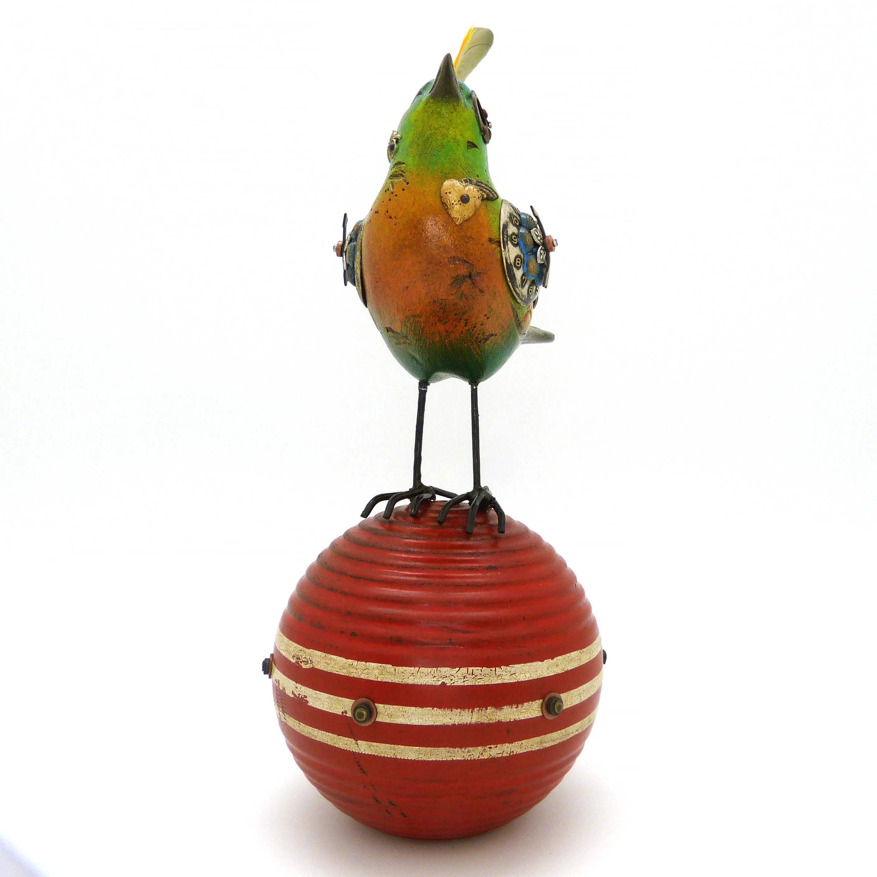 Mullanium Bird Croquet Ball Artists Jim Tori Mullan Steampunk Handmade B420