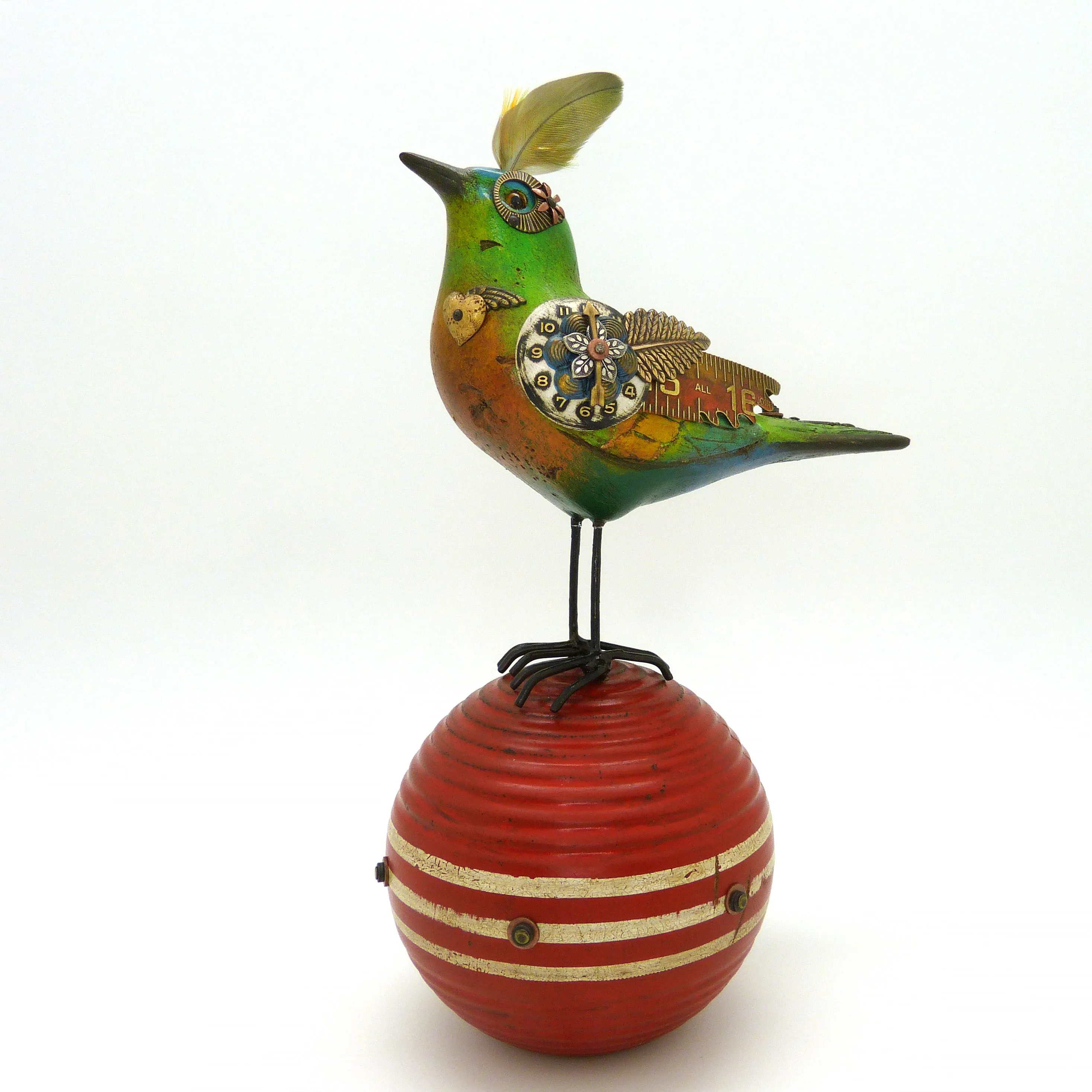 Mullanium Bird Croquet Ball Artists Jim Tori Mullan Steampunk Handmade B420