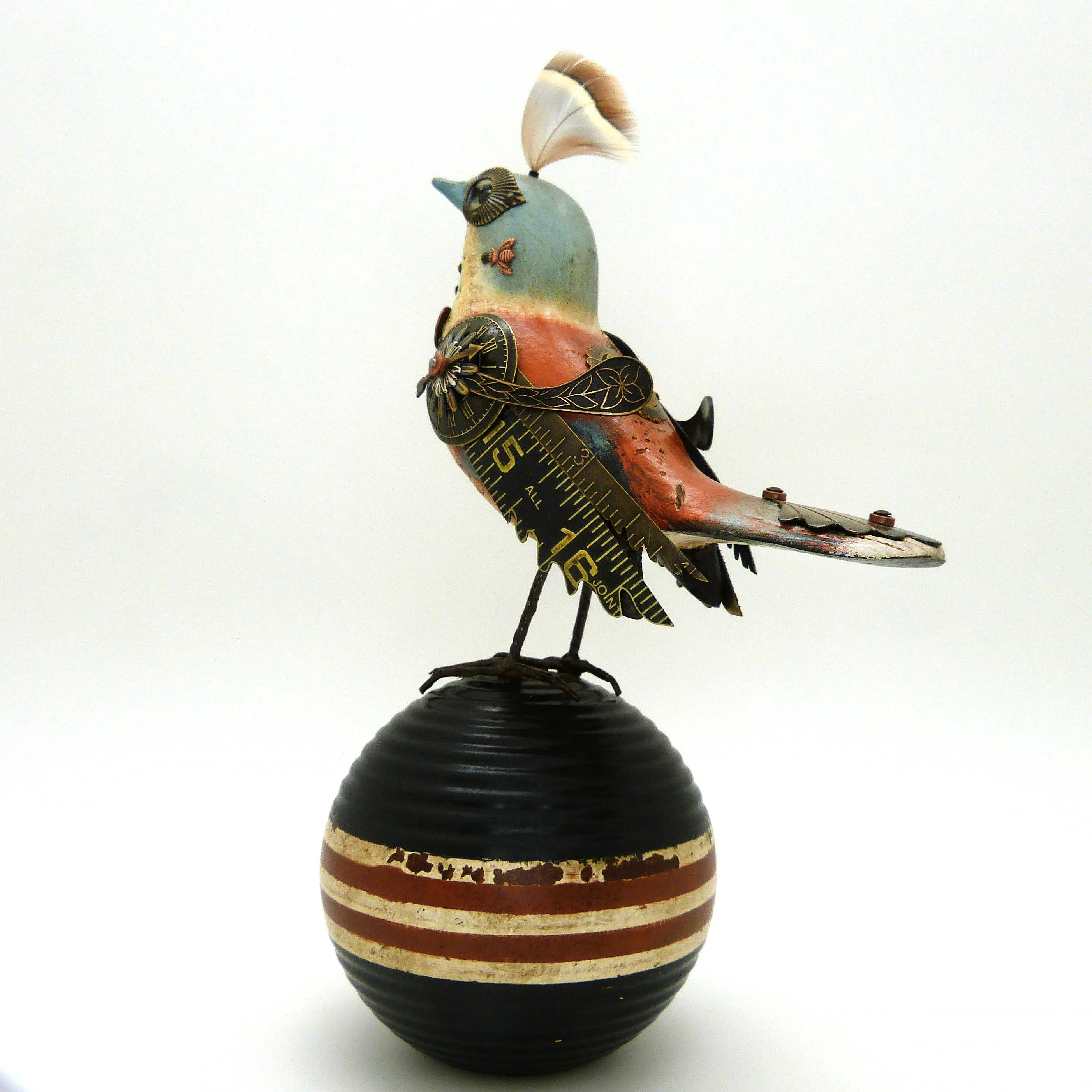 Mullanium Bird Croquet Ball Artists Jim Tori Mullan Steampunk Handmade B818