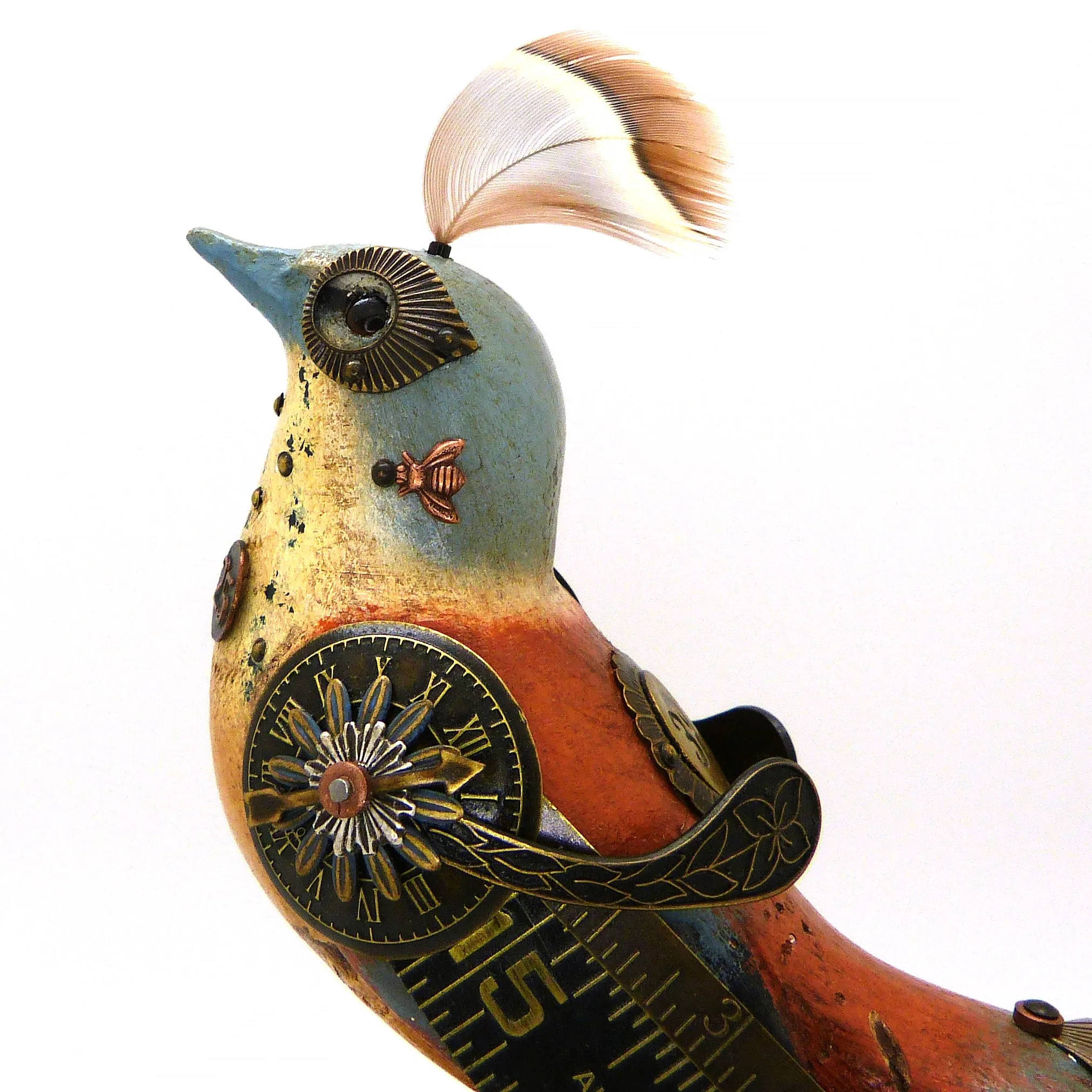 Mullanium Bird Croquet Ball Artists Jim Tori Mullan Steampunk Handmade B818