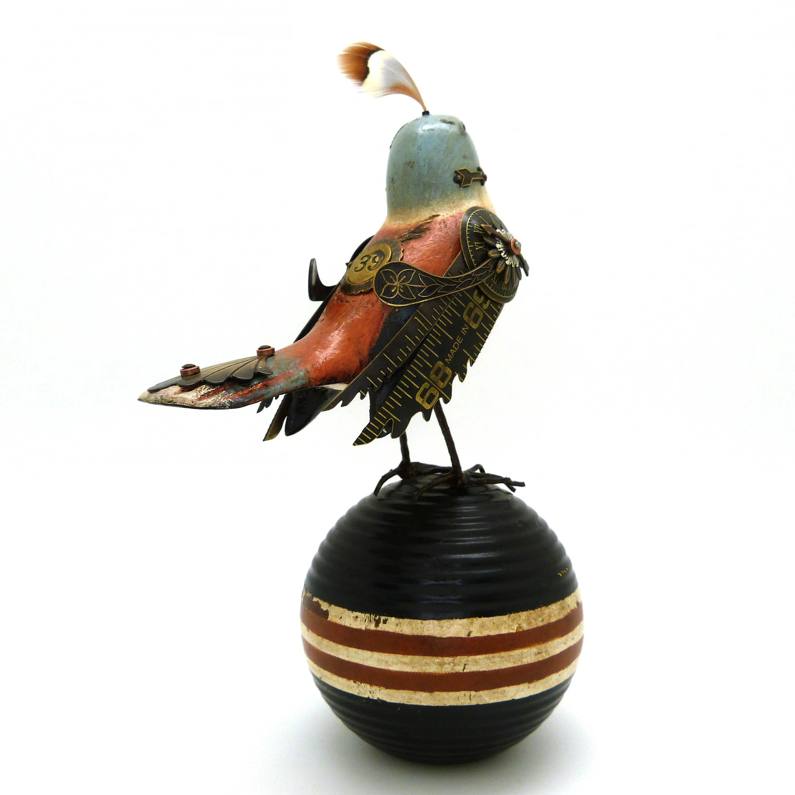 Mullanium Bird Croquet Ball Artists Jim Tori Mullan Steampunk Handmade B818