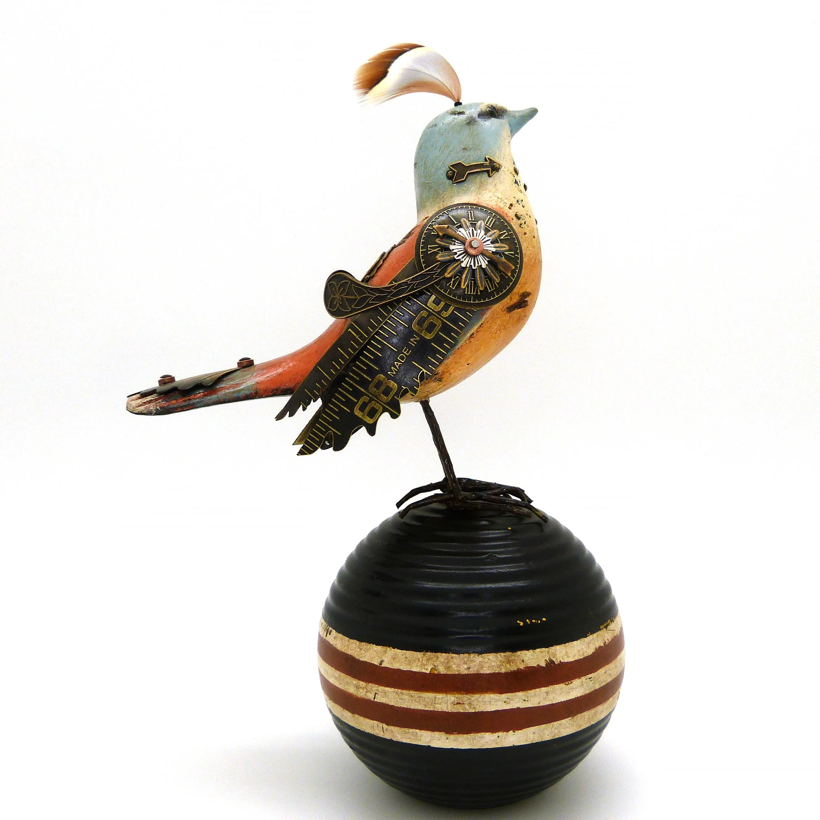 Mullanium Bird Croquet Ball Artists Jim Tori Mullan Steampunk Handmade B818