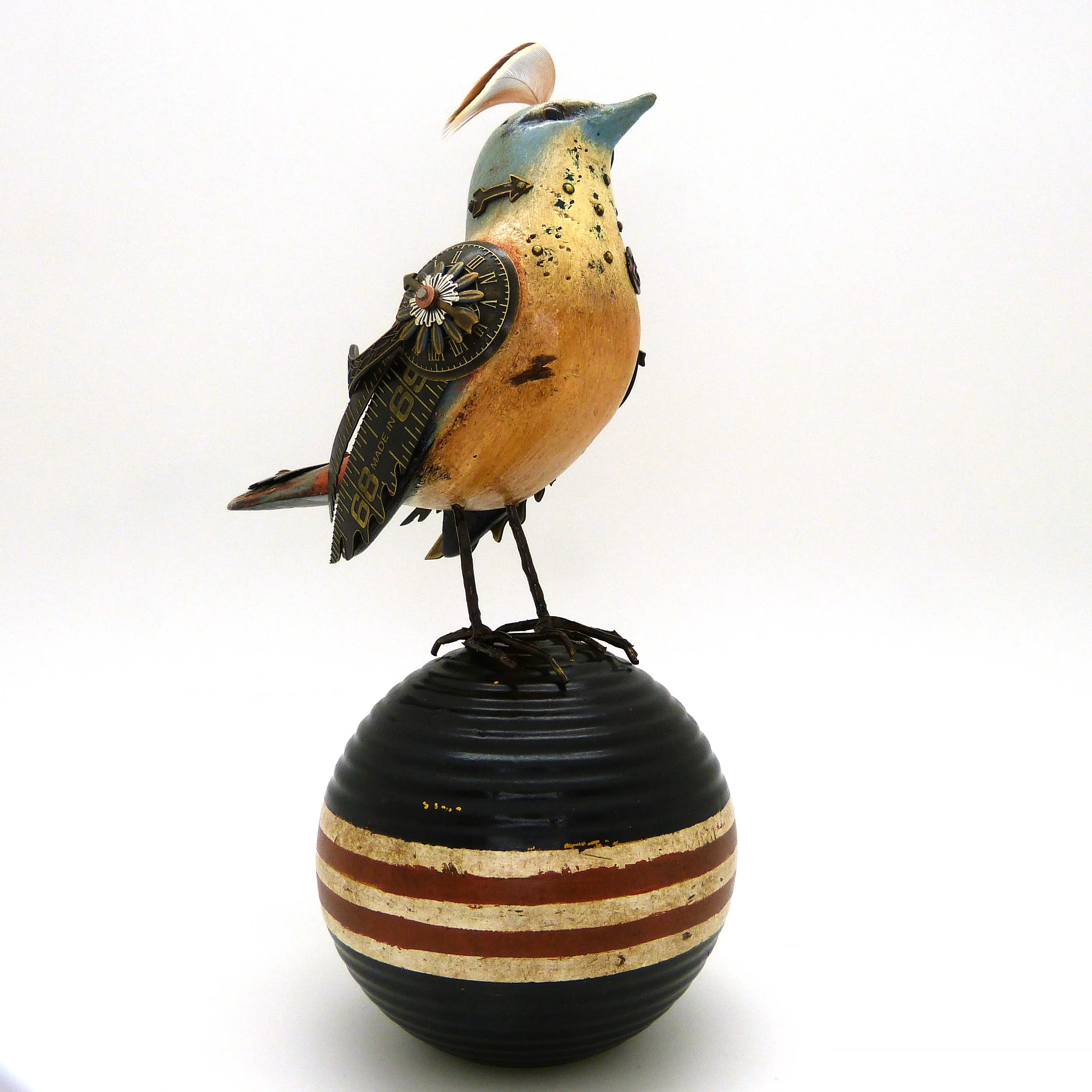 Mullanium Bird Croquet Ball Artists Jim Tori Mullan Steampunk Handmade B818