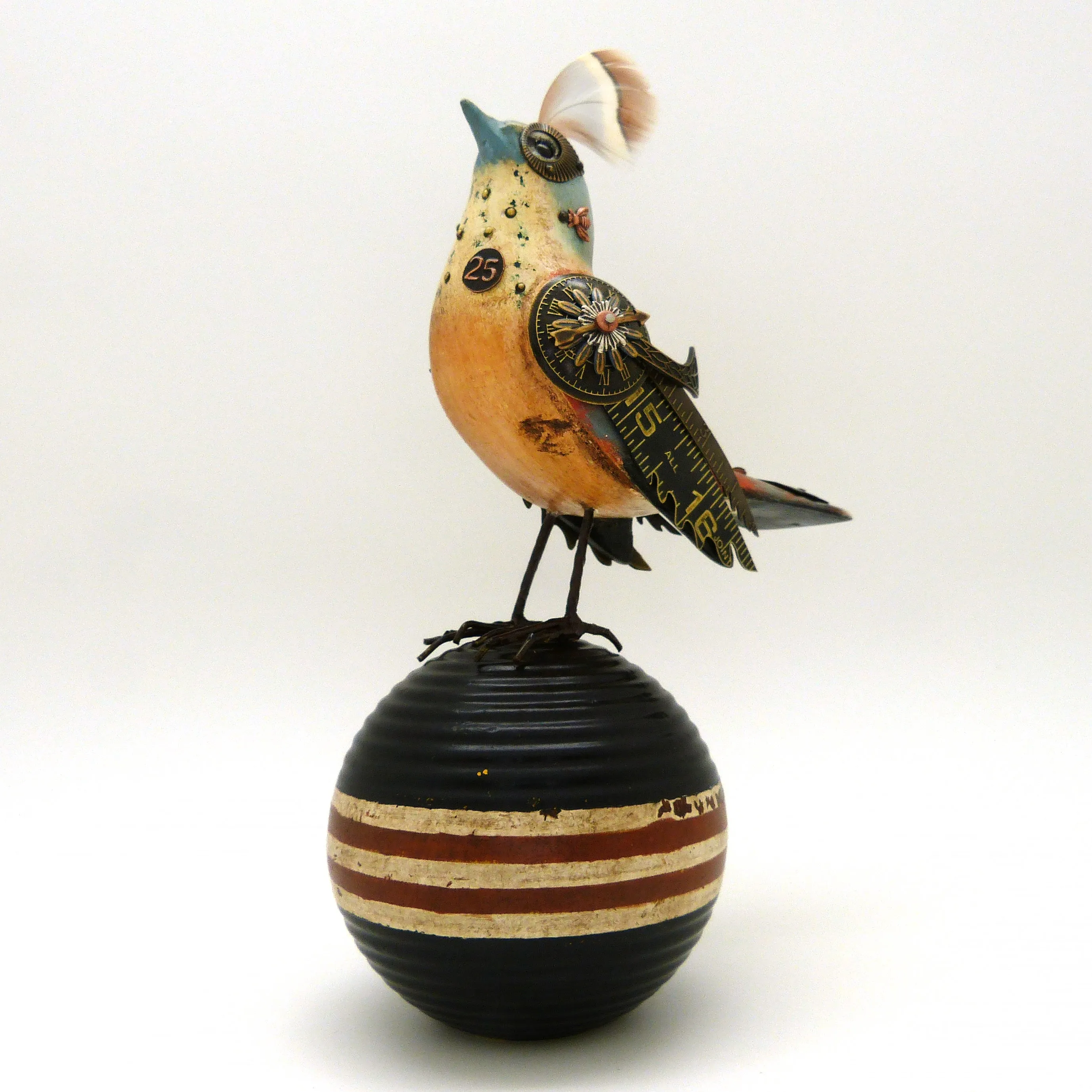 Mullanium Bird Croquet Ball Artists Jim Tori Mullan Steampunk Handmade B818