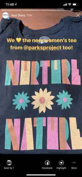 Nurture Nature Flower Parks Project Women's Tee