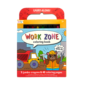 Ooly - Carry Along Coloring Book Kit - Work Zone