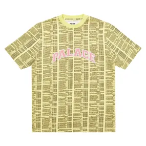 Palace Bell Man Allover Tee Yellow