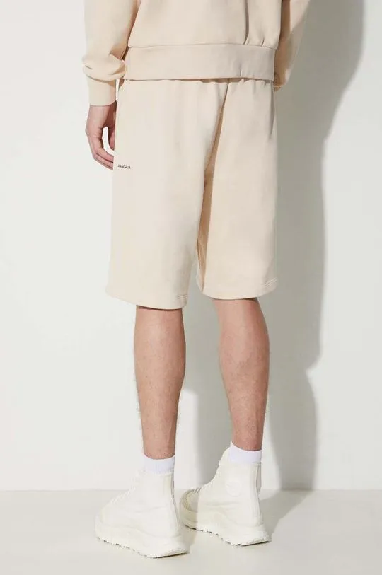 Pangaia cotton shorts beige color