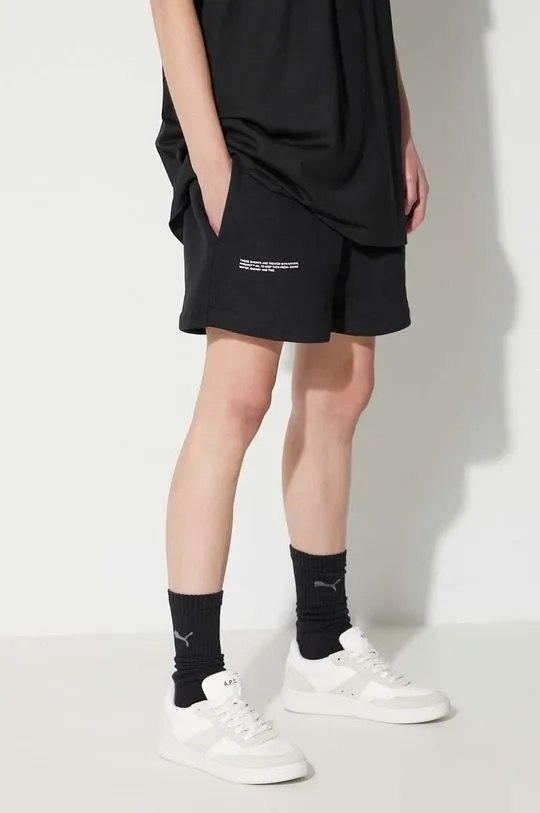 Pangaia cotton shorts black color