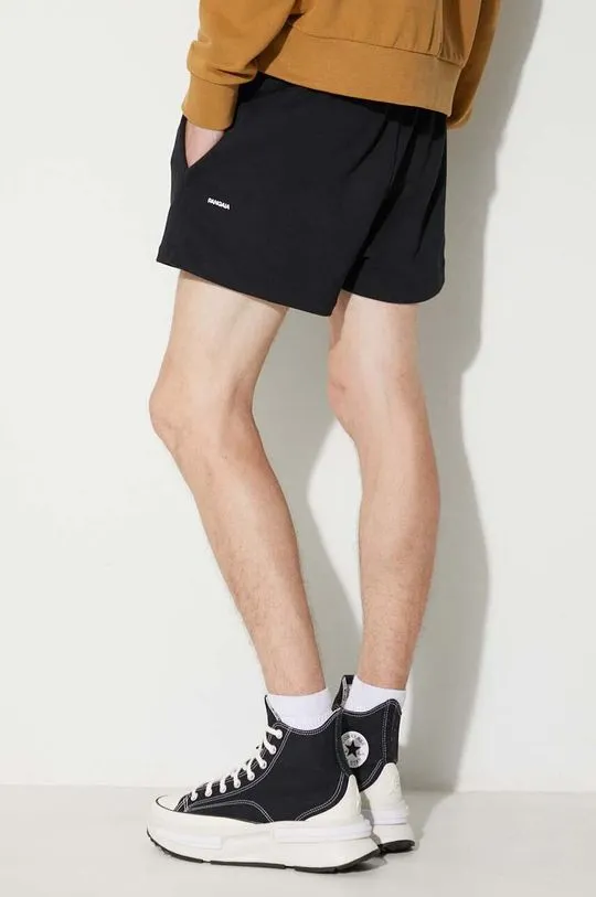 Pangaia cotton shorts black color