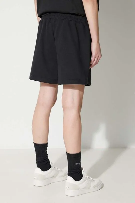 Pangaia cotton shorts black color