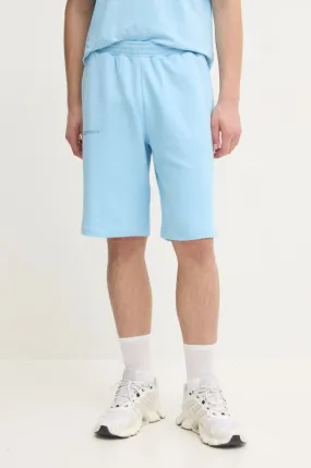 Pangaia cotton shorts turquoise color smooth