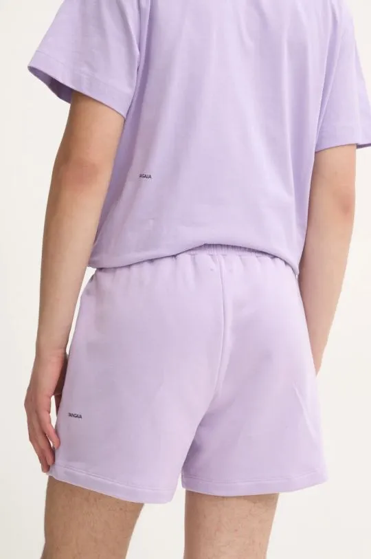 Pangaia cotton shorts violet color smooth