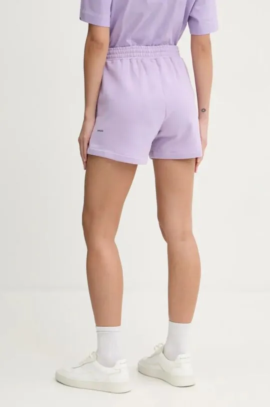 Pangaia cotton shorts violet color smooth