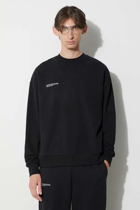 Pangaia cotton sweatshirt black color