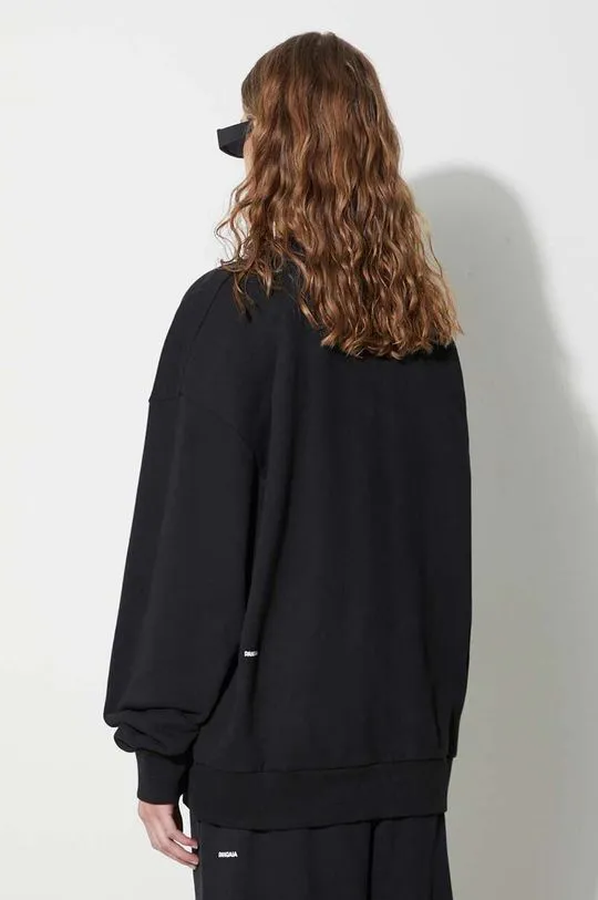 Pangaia cotton sweatshirt black color