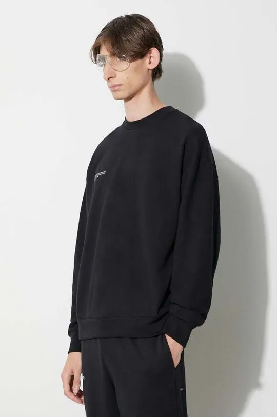 Pangaia cotton sweatshirt black color