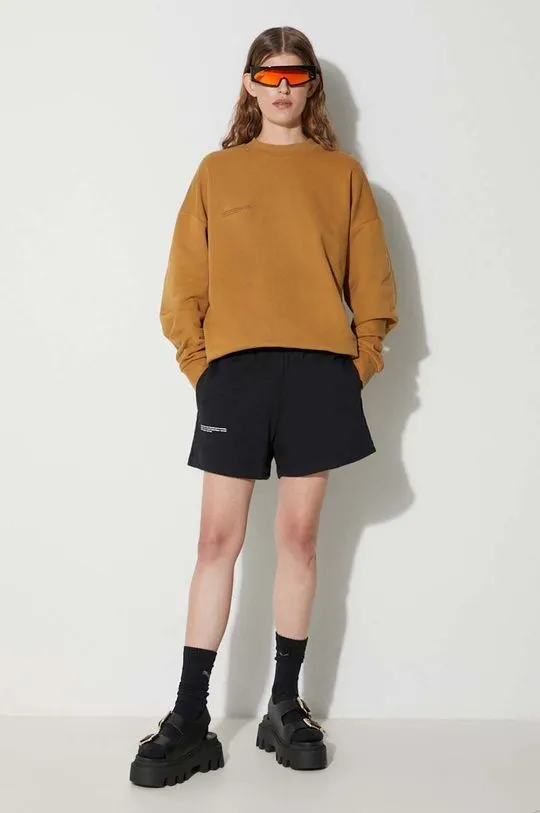 Pangaia cotton sweatshirt brown color